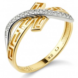 Χρυσό δαχτυλίδι Κ14 με μαίανδρο